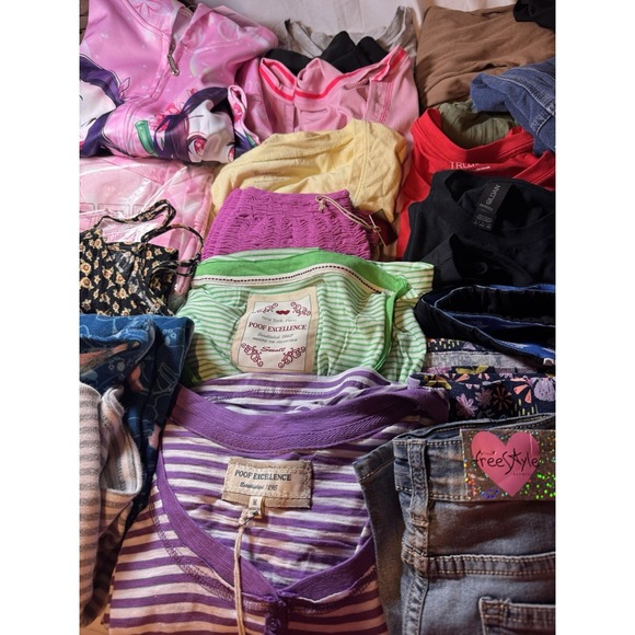 Lot of 100 New  Womens &Mens Mixed Clothing Items Bulk Wholesale - Picture 4 of 11